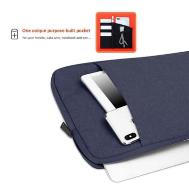 Laptopveske deksel 13.3 Toll (blå)
