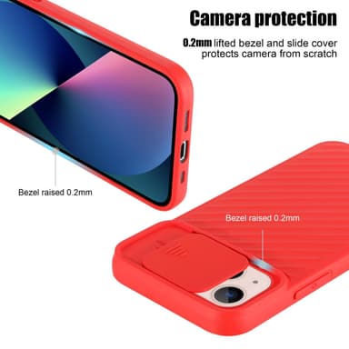 iPhone 13 silikondeksel case (rosa)