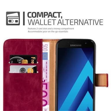 Samsung Galaxy A3 2017 lommebokdeksel etui (rød)