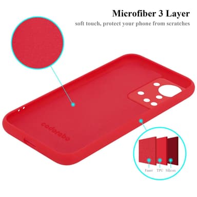 OnePlus Nord 2T silikondeksel case (rød)