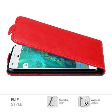 Google PIXEL deksel flip cover (rød)
