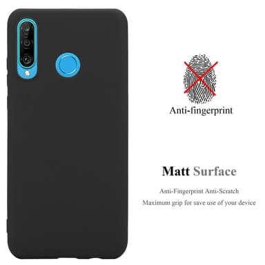 Deksel Huawei P30 LITE Silikon cover (svart)