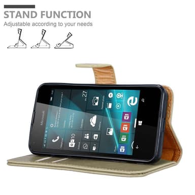 Nokia Lumia 550 lommebokdeksel etui (brun)