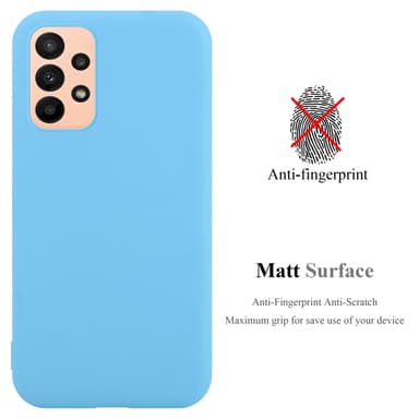 Deksel Samsung Galaxy A23 4G Silikon cover (blå)