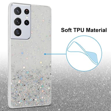 Samsung Galaxy S21 ULTRA Silikondeksel Glitter