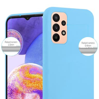 Deksel Samsung Galaxy A23 4G Silikon cover (blå)