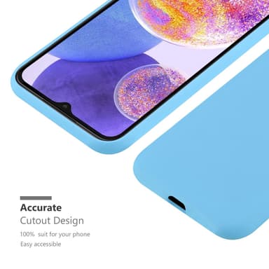 Deksel Samsung Galaxy A23 4G Silikon cover (blå)