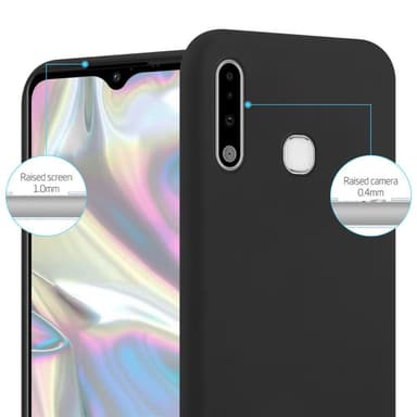 Deksel Samsung Galaxy A70e Silikon cover (svart)