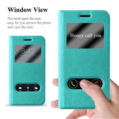 Samsung Galaxy J3 2016 lommebokdeksel cover (turkis)