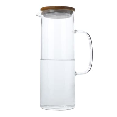 Karaffel Tekanne med bambuslokk 1,6 L Borosilikatglass