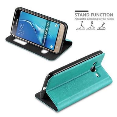 Samsung Galaxy J3 2016 lommebokdeksel cover (turkis)