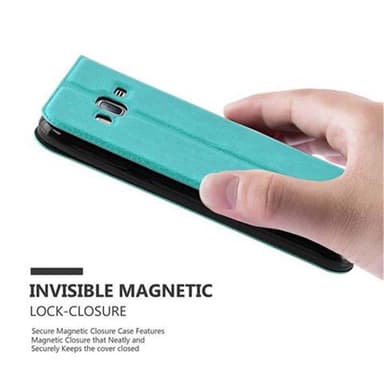 Samsung Galaxy J3 2016 lommebokdeksel cover (turkis)