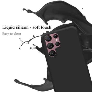 Samsung Galaxy S22 ULTRA silikondeksel case (svart)