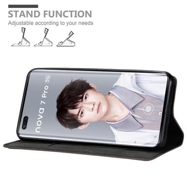 Huawei NOVA 7 PRO 5G lommebokdeksel case (brun)