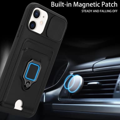 iPhone 12 Deksel case (Svart)
