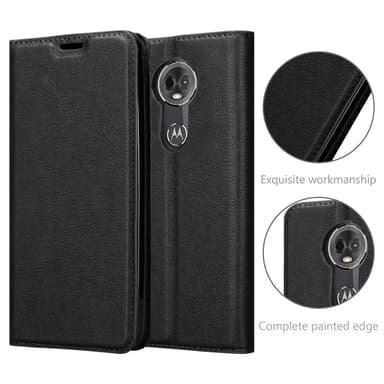 Motorola MOTO E5 PLUS lommebokdeksel case (svart)