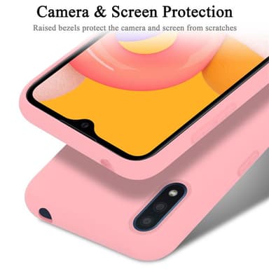 Samsung Galaxy A01 silikondeksel case (rosa)