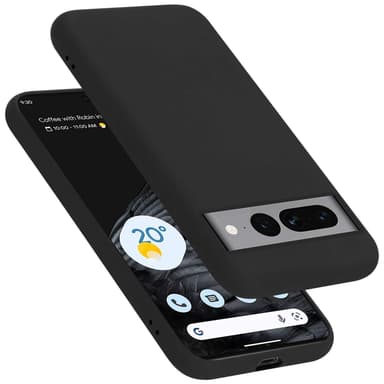 Google PIXEL 7 PRO silikondeksel case (Svart)