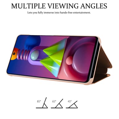 Samsung Galaxy M51 lommebokdeksel etui (rosa)