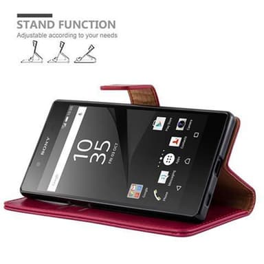 Sony Xperia Z5 lommebokdeksel etui (rød)