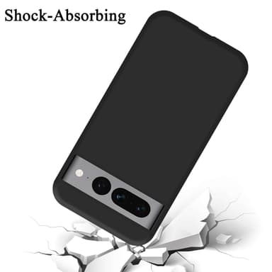 Google PIXEL 7 PRO silikondeksel case (Svart)