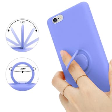 Deksel iPhone 6 / 6S Ring Case (lilla)