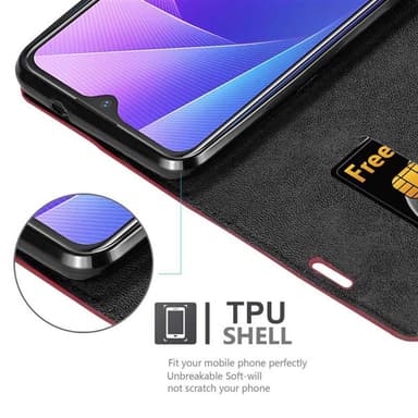 Vivo V11i lommebokdeksel case (rød)