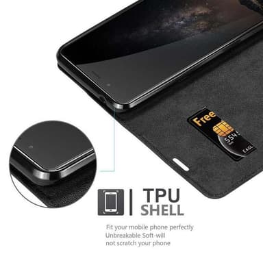 ZTE Nubia Z11 MAX lommebokdeksel case (svart)