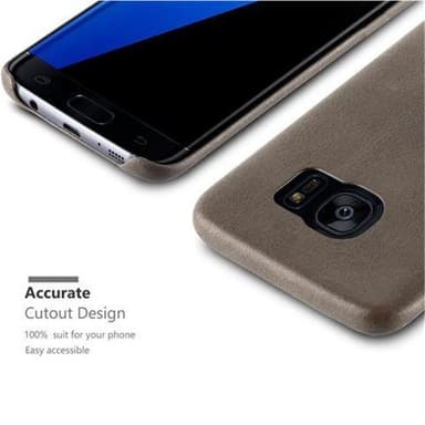 Samsung Galaxy S7 EDGE Hardt Deksel Cover (brun)