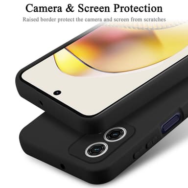 Motorola Moto G73 silikondeksel case (Svart)