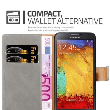 Samsung Galaxy NOTE 3 NEO lommebokdeksel etui (brun)