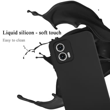 Motorola Moto G73 silikondeksel case (Svart)