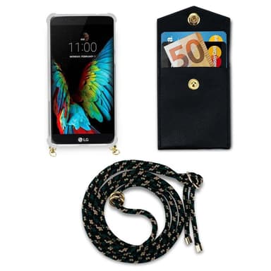 LG K10 2016 Deksel med Halskjede (brun)