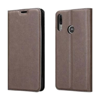 Motorola MOTO E6 PLUS lommebokdeksel case (brun)