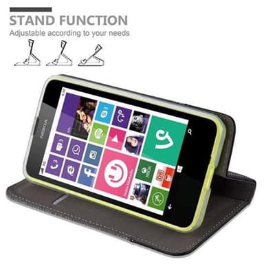 Nokia Lumia 630 / 635 lommebokdeksel etui (grå)