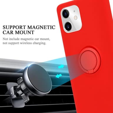 Deksel iPhone 11 Ring Case (rød)