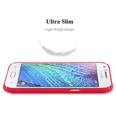 Samsung Galaxy J1 2015 Hardt Deksel Cover (rød)