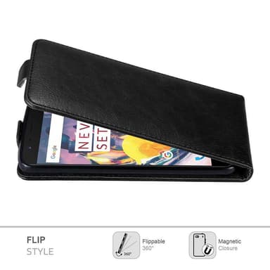OnePlus 3 / 3T deksel flip cover (svart)