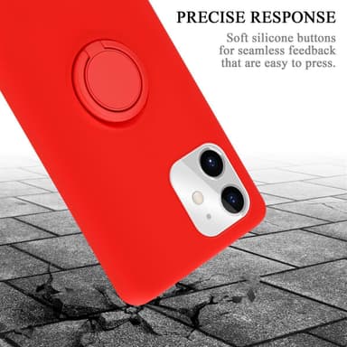 Deksel iPhone 11 Ring Case (rød)