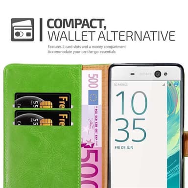 Sony Xperia XA lommebokdeksel etui (grønn)