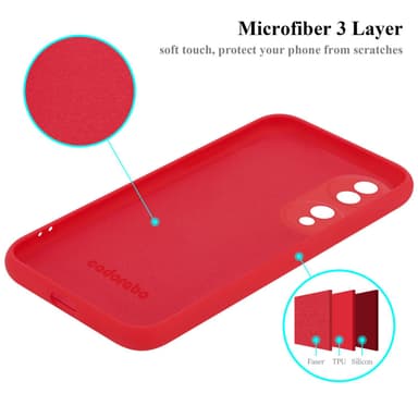 Honor 70 silikondeksel case (Rød)