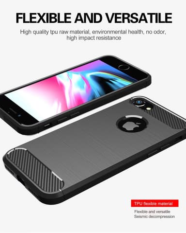 Deksel iPhone 7 / 7S / 8 ultra slim (svart)