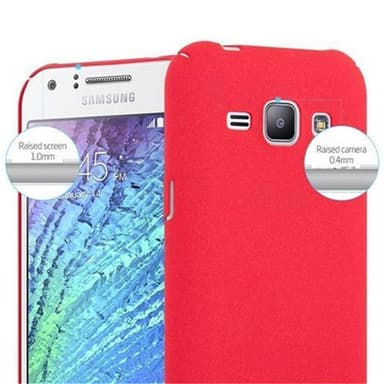 Samsung Galaxy J1 2015 Hardt Deksel Cover (rød)