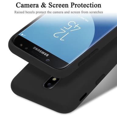 Samsung Galaxy J7 2017 silikondeksel case (svart)