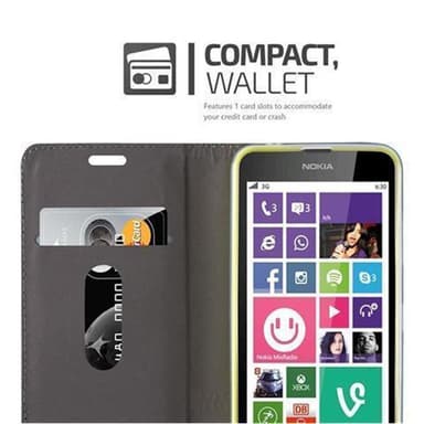 Nokia Lumia 630 / 635 lommebokdeksel etui (grå)