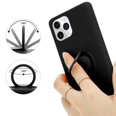 Deksel iPhone 11 PRO Ring Case (svart)