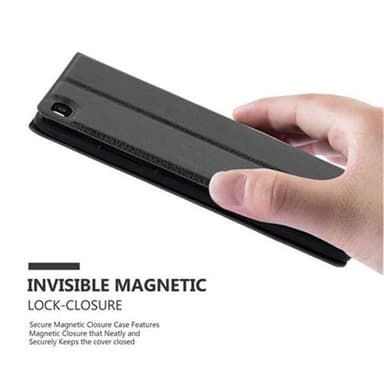 Huawei P8 lommebokdeksel cover (svart)