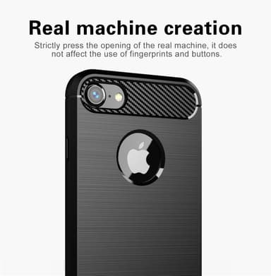 Deksel iPhone 7 / 7S / 8 ultra slim (svart)