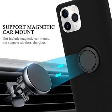 Deksel iPhone 11 PRO Ring Case (svart)