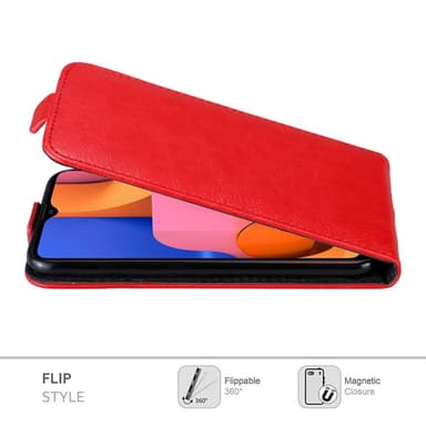 Samsung Galaxy A20s deksel flip cover (rød)